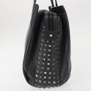VALENTINO Business Bag Leather Gray Silver Auth bs29682-4