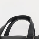 VALENTINO Business Bag Leather Gray Silver Auth bs29682-8