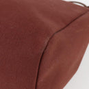 HERMES Herbag Cabas GM Tote Bag Canvas Leather Brown Gold Auth bs29683-15