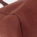 HERMES Herbag Cabas GM Tote Bag Canvas Leather Brown Gold Auth bs29683-16