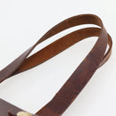 HERMES Herbag Cabas GM Tote Bag Canvas Leather Brown Gold Auth bs29683-8