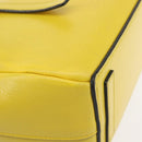 LOEWE Shoulder Bag Leather 2way Yellow Gold Auth bs29684-16