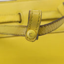 LOEWE Shoulder Bag Leather 2way Yellow Gold Auth bs29684-10