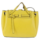 LOEWE Shoulder Bag Leather 2way Yellow Gold Auth bs29684-13