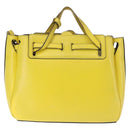 LOEWE Shoulder Bag Leather 2way Yellow Gold Auth bs29684-2