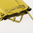 LOEWE Shoulder Bag Leather 2way Yellow Gold Auth bs29684-6