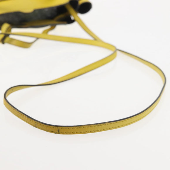 LOEWE Shoulder Bag Leather 2way Yellow Gold Auth bs29684