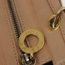 CELINE Shoulder Bag Suede Leather 2way Beige Gold Auth bs29686-19