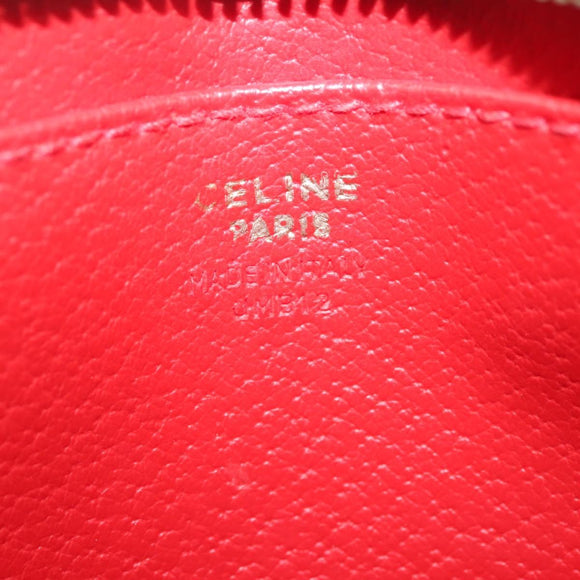 CELINE Shoulder Bag Suede Leather 2way Beige Gold Auth bs29686