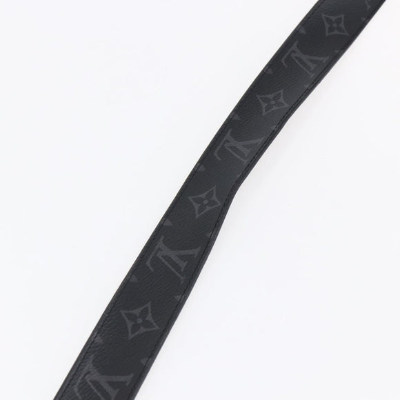LOUIS VUITTON Monogram Eclipse Ceinture Voyager Belt LV Auth bs29690