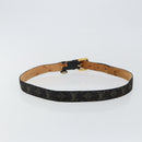 LOUIS VUITTON Monogram Denim Ceinture Belt 41.3"" Black M6972W LV Auth bs29692-2