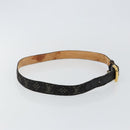 LOUIS VUITTON Monogram Denim Ceinture Belt 41.3"" Black M6972W LV Auth bs29692-4