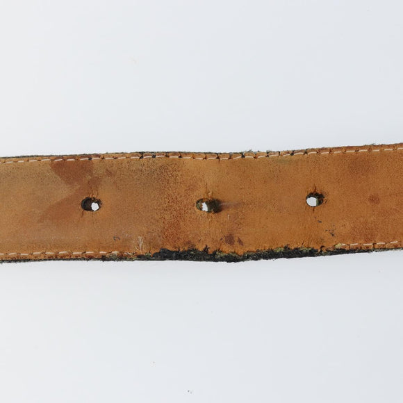 LOUIS VUITTON Monogram Denim Ceinture Belt 41.3"" Black M6972W LV Auth bs29692