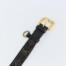 LOUIS VUITTON Monogram Denim Ceinture Belt 41.3"" Black M6972W LV Auth bs29692-9