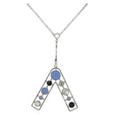 Christian Dior Necklace metal Silver Auth bs29694-1