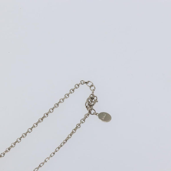 Christian Dior Necklace metal Silver Auth bs29694