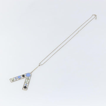 Christian Dior Necklace metal Silver Auth bs29694 - 0