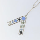 Christian Dior Necklace metal Silver Auth bs29694-3