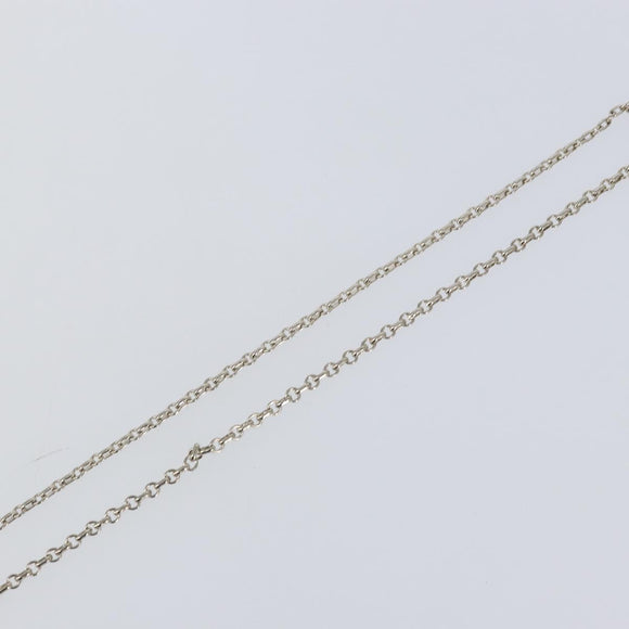 Christian Dior Necklace metal Silver Auth bs29694