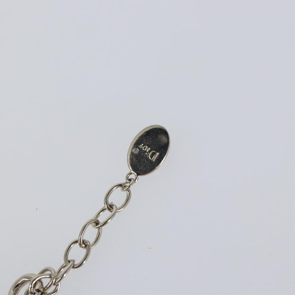 Christian Dior Necklace metal Silver Auth bs29694