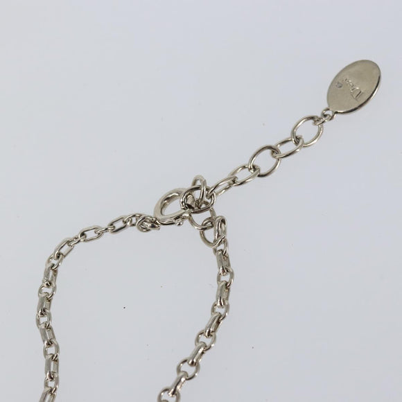 Christian Dior Necklace metal Silver Auth bs29694
