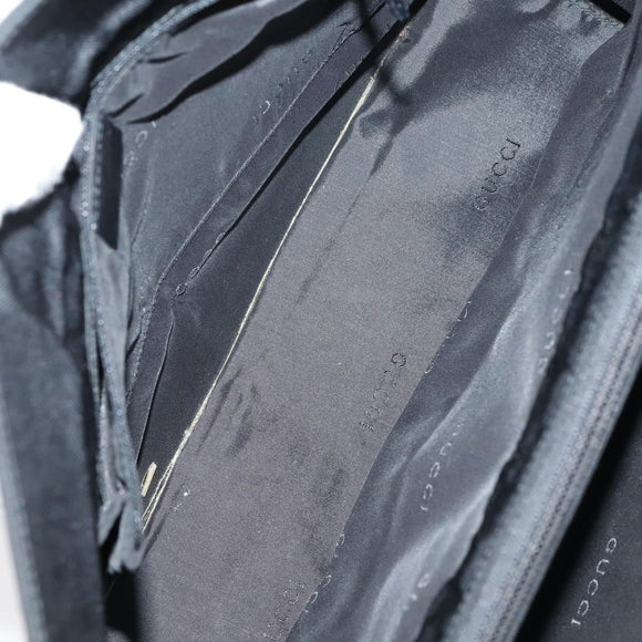 GUCCI Shoulder Bag Nylon Enamel Leather 5Set Black Brown khaki Auth bs29701