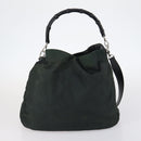 GUCCI Shoulder Bag Nylon Enamel Leather 5Set Black Brown khaki Auth bs29701-18