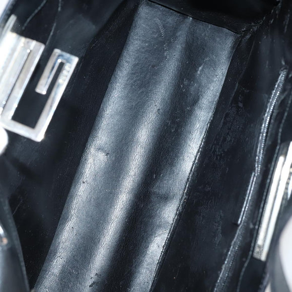 GUCCI Shoulder Bag Nylon Enamel Leather 5Set Black Brown khaki Auth bs29701