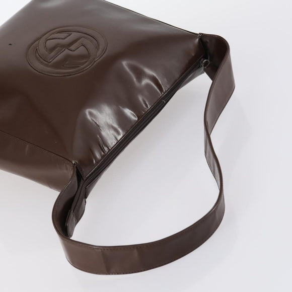 GUCCI Shoulder Bag Nylon Enamel Leather 5Set Black Brown khaki Auth bs29701