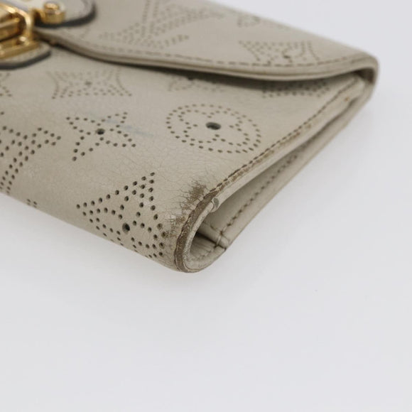 LOUIS VUITTON Monogram Mahina Portefeuille Amelia Wallet M58132 LV Auth bs29705