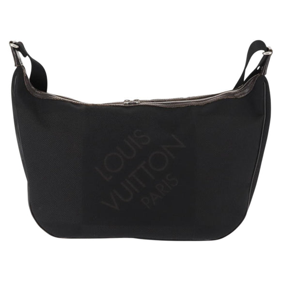 LOUIS VUITTON Damier Geant Explorateur Shoulder Bag Black M93616 LV Auth bs29708