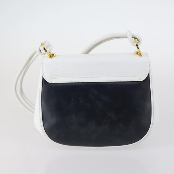 Salvatore Ferragamo Bag Enamel Canvas Leather 7Set Black Brown Auth bs29709