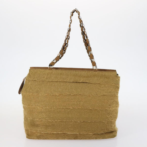 Salvatore Ferragamo Bag Enamel Canvas Leather 7Set Black Brown Auth bs29709