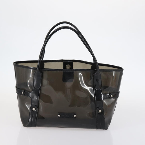 Salvatore Ferragamo Bag Enamel Canvas Leather 7Set Black Brown Auth bs29709