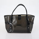 Salvatore Ferragamo Bag Enamel Canvas Leather 7Set Black Brown Auth bs29709-8