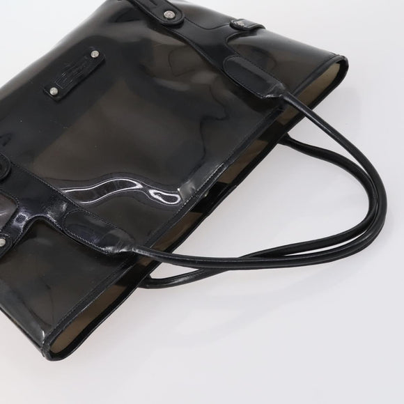 Salvatore Ferragamo Bag Enamel Canvas Leather 7Set Black Brown Auth bs29709