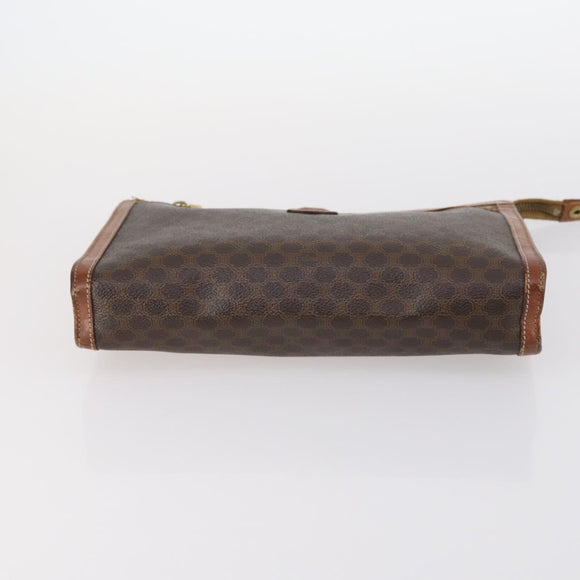 CELINE Handtas Canvas Nylon PVC 6-delige set Bruin Marinegroen Auth bs29710
