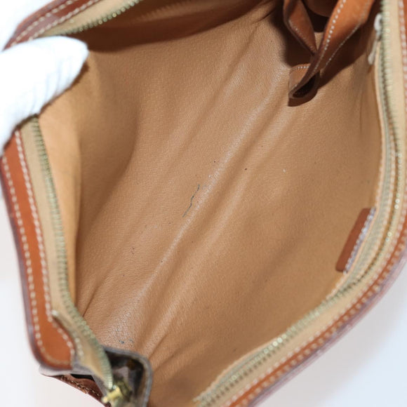 CELINE Hand Bag Canvas Nylon PVC 6Set Brown Navy Green Auth bs29710