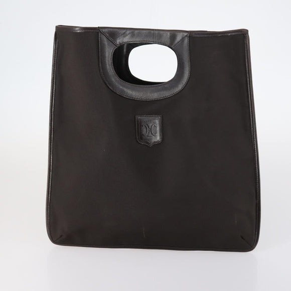 CELINE Hand Bag Canvas Nylon PVC 6Set Brown Navy Green Auth bs29710