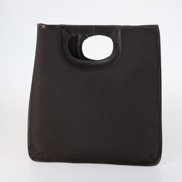 CELINE Hand Bag Canvas Nylon PVC 6Set Brown Navy Green Auth bs29710