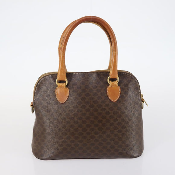 CELINE Hand Bag Canvas Nylon PVC 6Set Brown Navy Green Auth bs29710