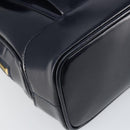 GUCCI Bamboo Shoulder Bag Patent leather Navy Gold 001 2113 1650 Auth bs29711-11