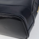 GUCCI Bamboo Shoulder Bag Patent leather Navy Gold 001 2113 1650 Auth bs29711-12