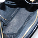 GUCCI Bamboo Shoulder Bag Patent leather Navy Gold 001 2113 1650 Auth bs29711-16