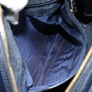 GUCCI Bamboo Shoulder Bag Patent leather Navy Gold 001 2113 1650 Auth bs29711-19