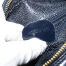 GUCCI Bamboo Shoulder Bag Patent leather Navy Gold 001 2113 1650 Auth bs29711-21