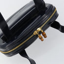 GUCCI Bamboo Shoulder Bag Patent leather Navy Gold 001 2113 1650 Auth bs29711-6