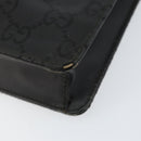 GUCCI GG Canvas Briefcase Nylon Black Silver 015 0235 Auth bs29713-8
