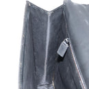 GUCCI GG Canvas Briefcase Nylon Black Silver 015 0235 Auth bs29713-21