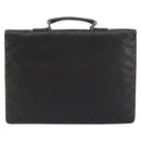 GUCCI GG Canvas Briefcase Nylon Black Silver 015 0235 Auth bs29713-2